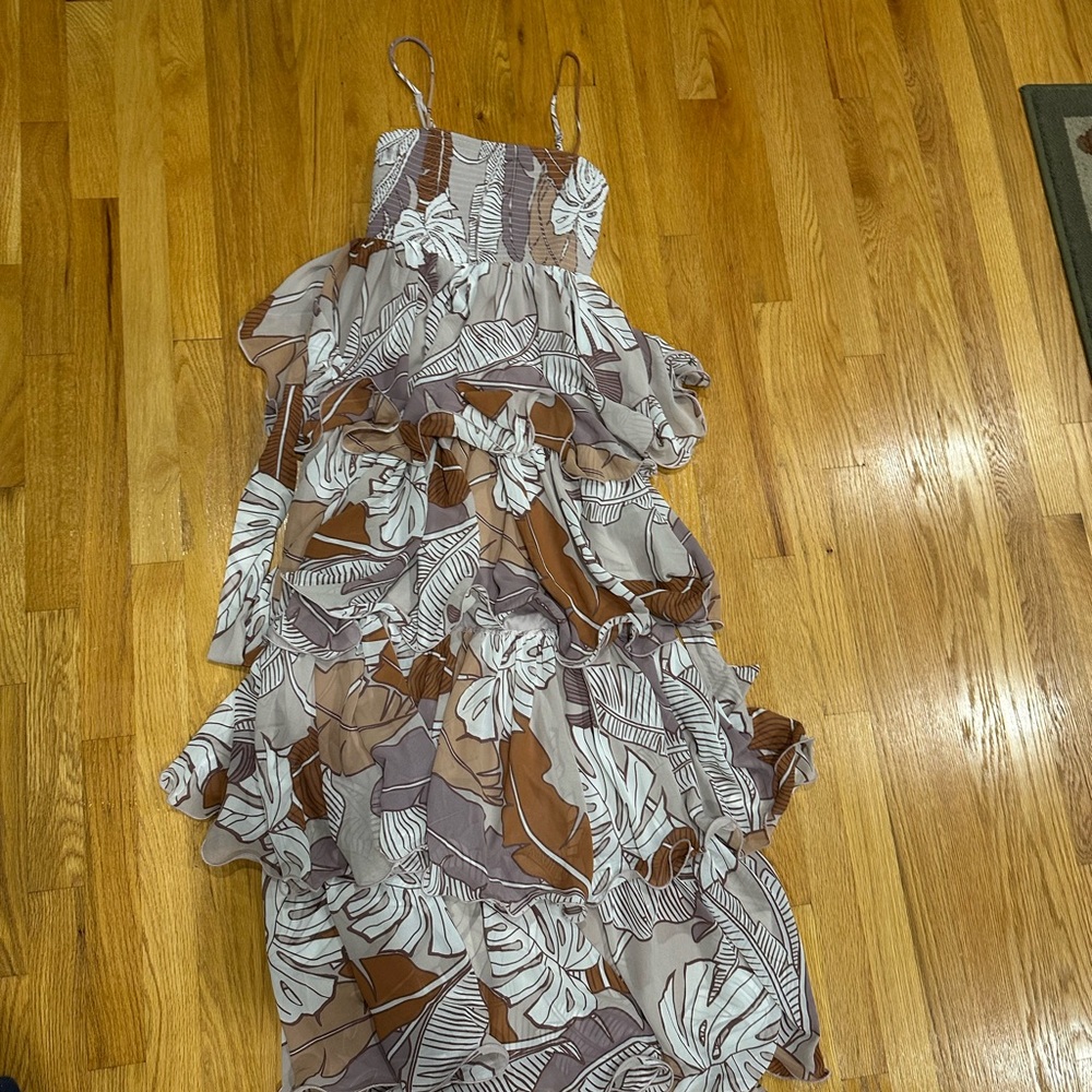 Tiered Floral Maxi Dress